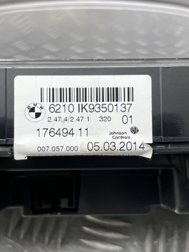BMW F30 F31 F32 F33 F34 F36 BUDÍKY PŘÍSTROJOVÁ DESKA SADA INDIKÁTOR 9350137