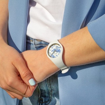 Ice-Watch Ice blue - White porcelain - Small - 3H