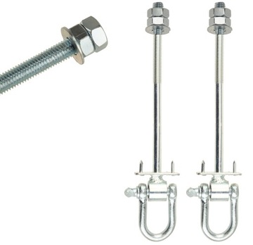 2X HAK HUŚTAWKOWY SZEKLA BOLCE MOCOWANIE M10 HAMAK