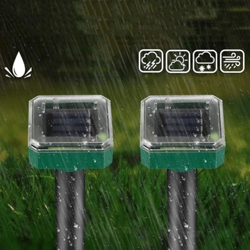 ULTRADŹWIĘKOWY WODOODPORNY ODSTRASZACZ KRETÓW, SOLARNY ODSTRASZACZ KOTÓW