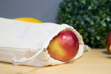 Хлопковая сумка цвета экрю 25х30 см 145 г