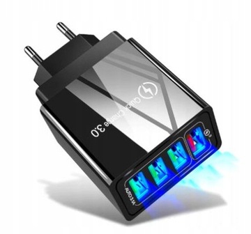 Зарядное устройство 4xUSB Quick Charge 3.0 QC 3.1A, 18 Вт