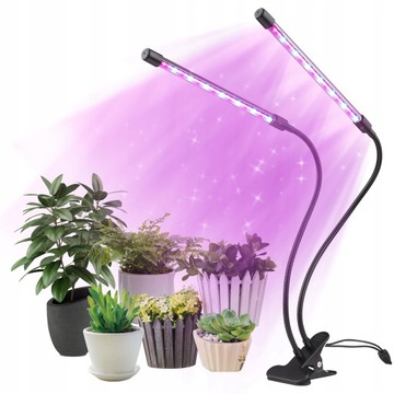 LAMPA LED DO WZROSTU ROŚLIN 42LEDs TIMER TRYBY 20W