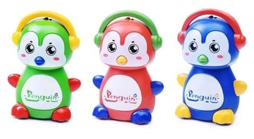 СЕНСОРНАЯ ЕЗДА PUSH DRIVE BABY PENGUIN, ЦВЕТНАЯ