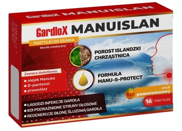 GARDLOX MANUISLAN o Smaku Pomarańczowym 16 pastylek