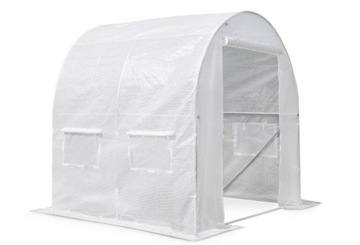 TUNEL FOLIOWY Ogrodowy Szklarnia Foliowa 2x2 4m2 FOLIAK NA WARZYWA BIAŁY