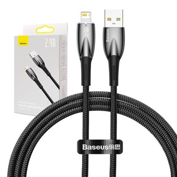 BASEUS SZYBKI KABEL DO TELEFONU IPHONE PRZEWÓD USB DO LIGHTNING 2.4A 1M