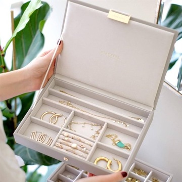 Szkatułka Stackers classic taupe z pokrywką