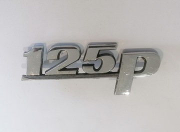 Emblemat Znaczek Chrom Fiat 125P