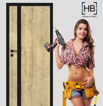 Drzwi Classen Litauen 2 Dąb Halifax Iridium CPL Black 80L