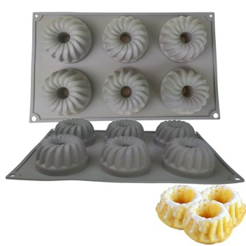 SILIKONOWA FORMA DO MUFFINEK BABECZEK Z DZIURKAMI