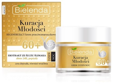 BIELENDA Kuracja Młodości REGENERUJĄCY krem przeciwzmarszczkowy 60+ 50ml