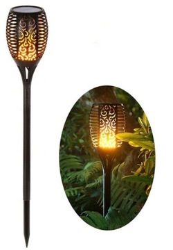СОЛНЕЧНАЯ ЛАМПА ФОНАРЬ Светодиодный уличный фонарь с шипами и эффектом пламени