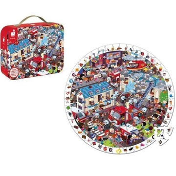 Puzzle obserwacyjne w walizce STRAŻ POŻARNA JANOD