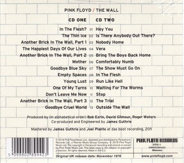 2 компакт-диска - PINK FLOYD - THE WALL (НОВЫЕ В ФОЛЬГЕ)