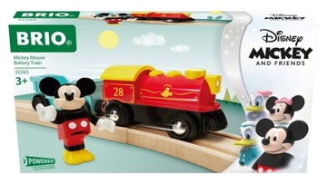 BRIO DISNEY POCIĄG NA BATERE LOKOMOTYWA WAGON + FIGURKA MYSZKA MIKI