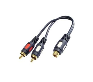 kabel adapter gniazdo RCA - 2RCA wtyki Vitalco