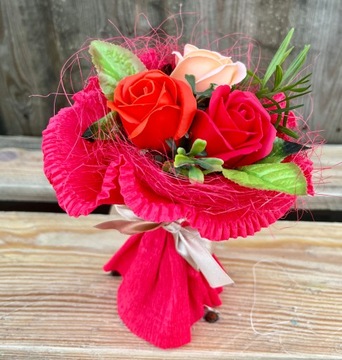 Красивый подарок на День матери Мыло Цветы Мыльный букет роз для мамы