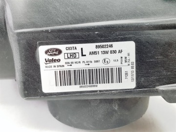 FORD C-MAX C MAX II MK2 10R+ LEVÝ SVĚTLO PŘEDNÍ ORIGINÁLNÍ EVROPA !
