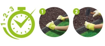 КРОМКА ГАЗОНА ПАЛИСАД ПОЛНЫЙ ДЕКОРАТИВНЫЙ ЭКО высокий массивный 120см