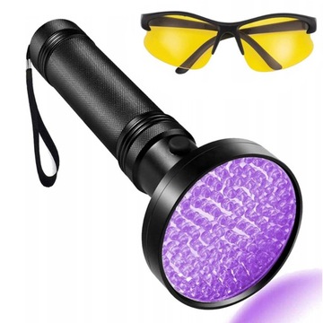 100LED LATARKA UV DO TESTER BURSZTYNU SPRAWDZANIE PLAM Z MOCZU ZWIERZĄT