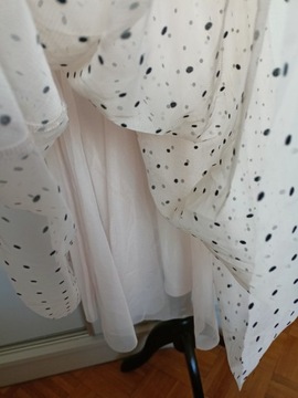 Orsay tiulowa długa spódnica tiul w groszki 38