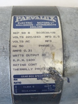 Парвалукс Мотор 30Вт 220В