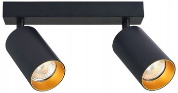 Kinkiet lampa oprawa halogenowa 2xGU10 czarna