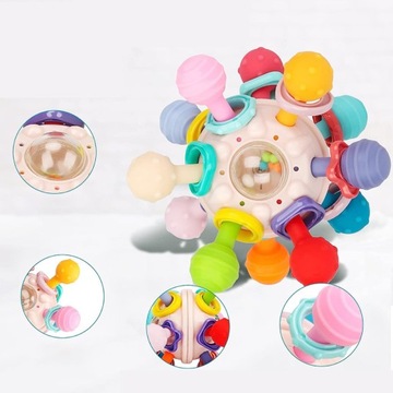 Сенсорная игрушка-прорезыватель Монтессори 0