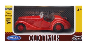WELLY OLD TIMER BMW 328 1:34 NOWY METALOWY MODEL