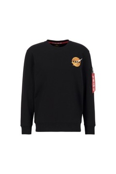 Mikina Alpha Industries Nasa Davinci Sweater čierna XXL