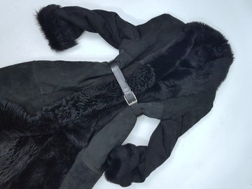 Натуральная овчина овчина угольно-черная MAXI140см L XL XXL