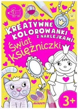 MALOWANKA dla Dziewczynki KSIĄŻECZKA kolorowanka Świat księżniczki Avanti