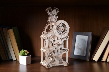 Пазл UGEARS Двигатель Часы 3D