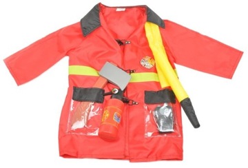 Комплект костюма пожарного пожарного для детей, аксессуары