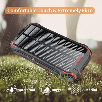 Солнечная батарея, 26800 мАч, 20 Вт, QC4.0 USB C, беспроводная связь