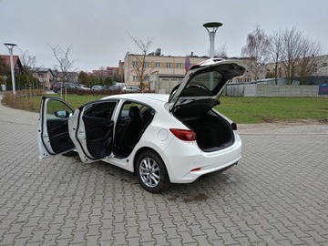 Mazda 3 III Hatchback Facelifting 2.0 SKYACTIV-G 120KM 2017 Mazda 3 Biała Perła Full LED Skóra Bose Kamera Navi, zdjęcie 12