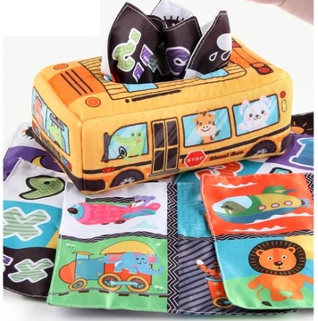 СОРТЕР С САЛФЕТКАМИ ПЛЮШЕВЫЕ ЖИВОТНЫЕ MONTESSORI SENSORY