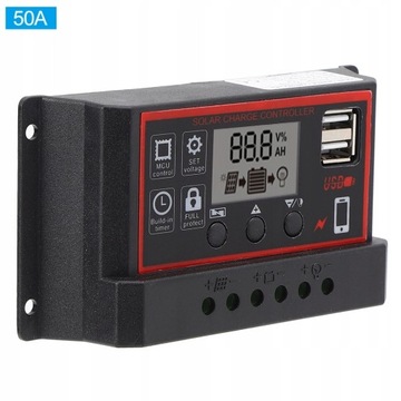 50A Regulator Napięcia Panelu słonecznego PWM