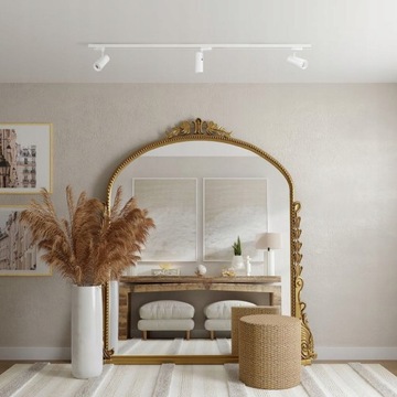 SZYNOPRZEWÓD BIAŁY 2m + 4x REFLEKTOR LED HALOGEN GU10 łatwy montaż 30W