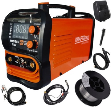 Półautomat spawalniczy MIG/MAG, MMA TIG 3W1 20-250 A 230 V K&D PROFESIONAL