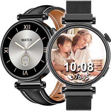 Zegarek Smartwatch damski 3 Paski Rozmowy PL Menu Ciśnienie Sms Dla Kobiety