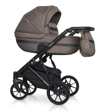 POLSKI LEKKI WÓZEK WIELOFUNKCYJNY 2w1 / RIKO BASIC DELTA CAPPUCINO