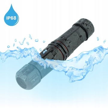 Разъем кабельный соединительный 4х2,5мм2 герметичный водонепроницаемый IP68 витой NEKU