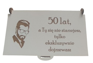 BIAŁE PUDEŁKO NA PIENIĄDZE 50 URODZINY