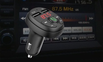 FM-ПЕРЕДАТЧИК ЗАРЯДНОЕ УСТРОЙСТВО BLUETOOTH 2xUSB Вольтметр