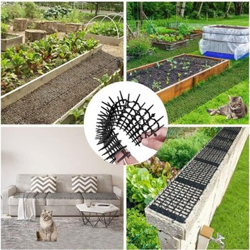 КОВРИК ОТ КОШЕК ПЛАСТИКОВЫЙ КОВРИК С КОШКАМИ СЕТКА БАРЬЕР 12 ШТ.