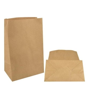 Torba papierowa bez uchwytu 28 x 16 x 42cm 250 szt