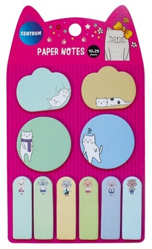 Karteczki samoprzylepne i zakładki indeksujące Cute Cat 10 wzorów