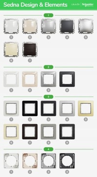 Sedna Design Одинарный выключатель белого света